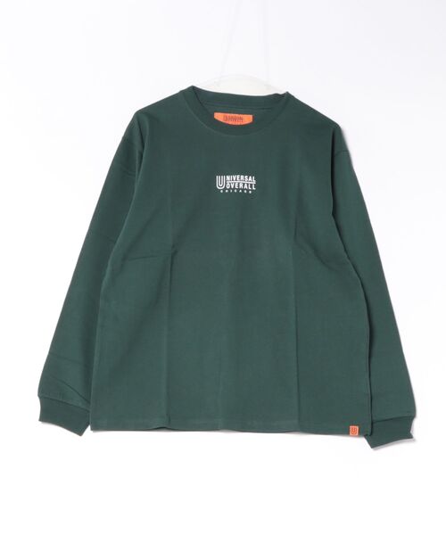 UNIVERSAL OVERALL(ユニバーサルオーバーオール)の「"UNIVERSAL OVERALL"LOGO LONG SLEEVE(Tシャツ/カットソー・レディース・ブラック/ホワイト/ダークグリーン・LARGE/MEDIUM)」の3枚目の写真