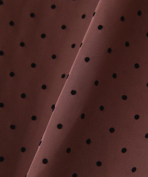 NATURAL BEAUTY BASIC（ナチュラルビューティーベーシック）の「◇フロッキードットブラウス＆スカート（シャツ/ブラウス・レディース・ブラウン系その他/ピンク系その他/グレー系その他・SMALL/MEDIUM）」の22枚目の写真