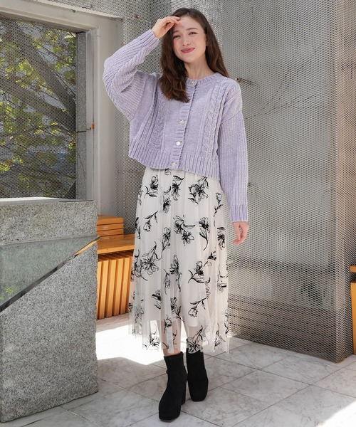 ASTORIA ODIER（アストリアオディール）の「花柄フロッキーチュール