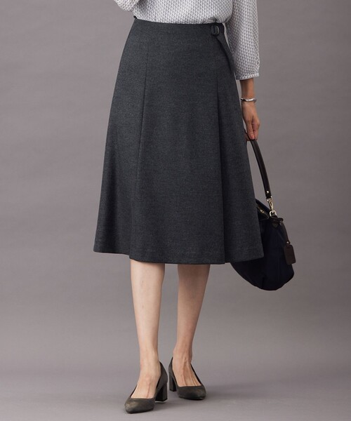 J.PRESS Ladies(J.プレス レディス)の「【セットアップ対応】コンパクトジャージー スカート(スカート・レディース・グレー系/ネイビー系・XS/S)」の2枚目の写真