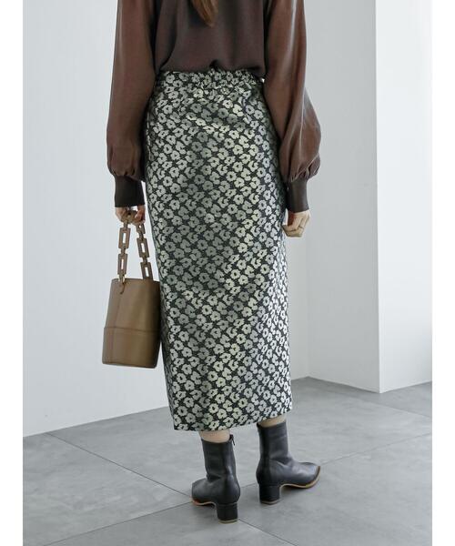 Te chichi(テチチ)の「レオパードジャカードナロースカート(スカート・レディース・ブラック/グレー・F)」の9枚目の写真