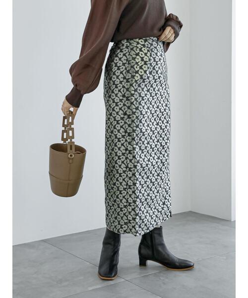 Te chichi(テチチ)の「レオパードジャカードナロースカート(スカート・レディース・ブラック/グレー・F)」の10枚目の写真