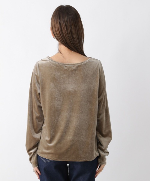 LEPSIM（レプシィム）の「ベロア長袖プルオーバー　964241（Tシャツ/カットソー・レディース・カーキ/ピンク・FREE）」の13枚目の写真