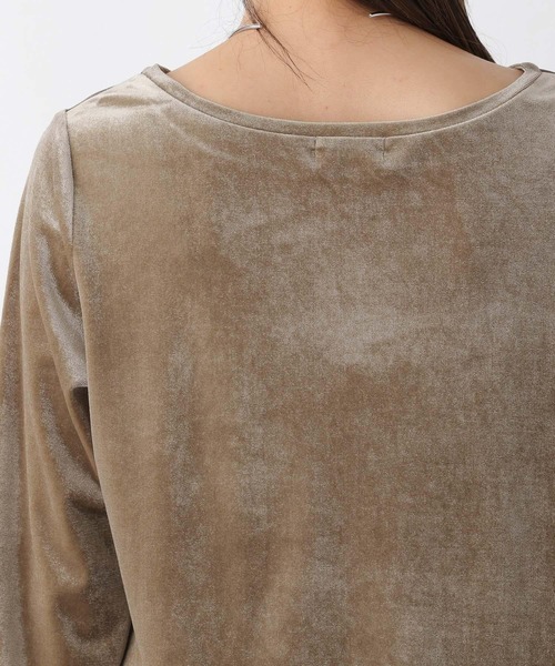 LEPSIM（レプシィム）の「ベロア長袖プルオーバー　964241（Tシャツ/カットソー・レディース・カーキ/ピンク・FREE）」の18枚目の写真