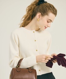 coca（coca）（コカ）の「金ボタンニットカーディガン（カーディガン/ボレロ）」