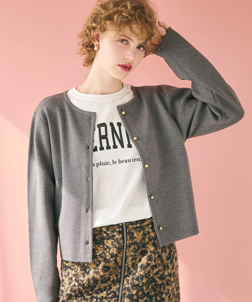 coca（coca）（コカ）の「金ボタンニットカーディガン（カーディガン/ボレロ・レディース・ブラック/ホワイト/ネイビー/グレー/レッド/A/アイボリー/ダークブラウン/ワイン/カーキ/ライトブルー・L/M/S/XL）」の20枚目の写真