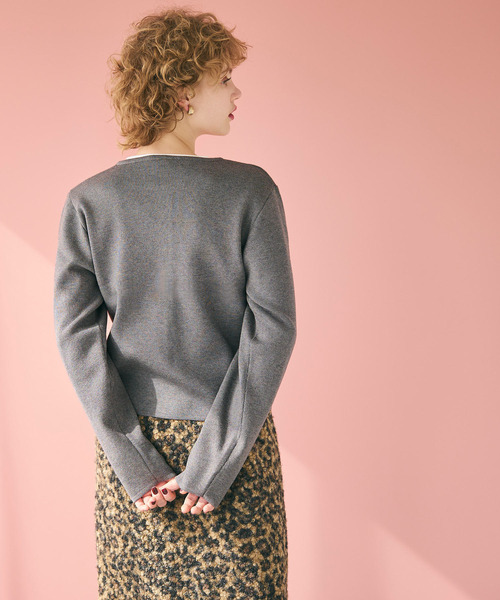 coca（coca）（コカ）の「金ボタンニットカーディガン（カーディガン/ボレロ・レディース・ブラック/ホワイト/ネイビー/グレー/レッド/A/アイボリー/ダークブラウン/ワイン/カーキ/ライトブルー・L/M/S/XL）」の21枚目の写真