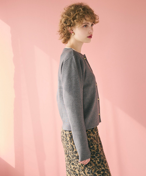 coca（coca）（コカ）の「金ボタンニットカーディガン（カーディガン/ボレロ・レディース・ブラック/ホワイト/ネイビー/グレー/レッド/A/アイボリー/ダークブラウン/ワイン/カーキ/ライトブルー・L/M/S/XL）」の22枚目の写真