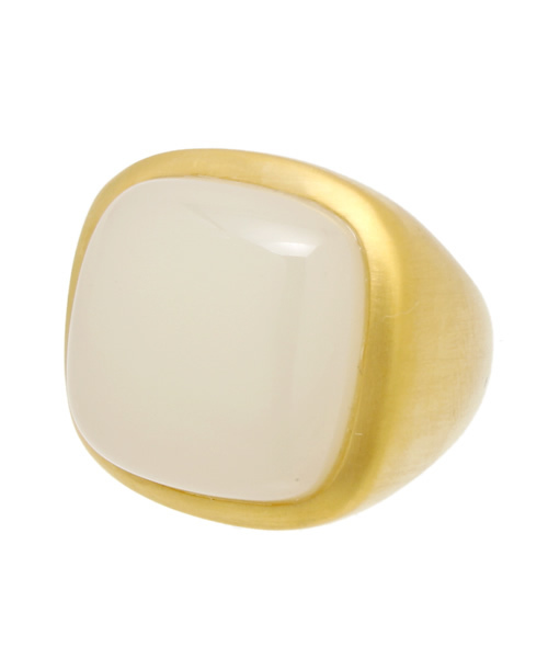 Demi-Luxe BEAMS(デミルクス ビームス)の「LUCAS JACK LONDON / スクエア レジン リング(リング・レディース・ホワイト系その他・約13号/約11号)」の1枚目の写真