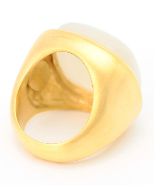 Demi-Luxe BEAMS(デミルクス ビームス)の「LUCAS JACK LONDON / スクエア レジン リング(リング・レディース・ホワイト系その他・約13号/約11号)」の3枚目の写真