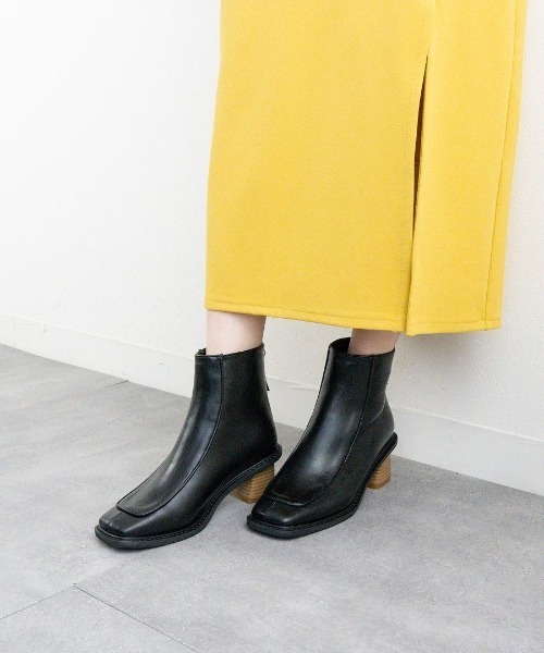 Fabby fabby(ファビィーファビィー)の「ローヒールモカショートブーツ(ブーツ・レディース・ブラウン/ベージュ/ブラック・LARGE/MEDIUM/SMALL)」の13枚目の写真