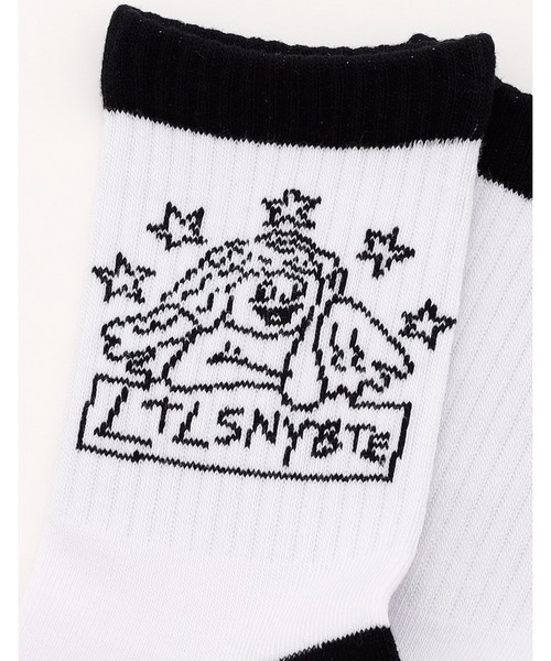 Little sunny bite（リトルサニーバイト）の「angel socks（ソックス/靴下・レディース・ホワイト/ブラック/イエロー・SMALL/MEDIUM）」の5枚目の写真