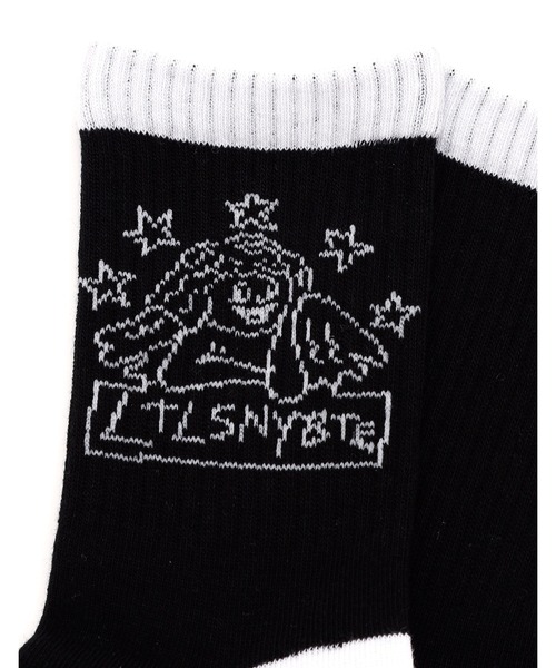 Little sunny bite（リトルサニーバイト）の「angel socks（ソックス/靴下・レディース・ホワイト/ブラック/イエロー・SMALL/MEDIUM）」の9枚目の写真