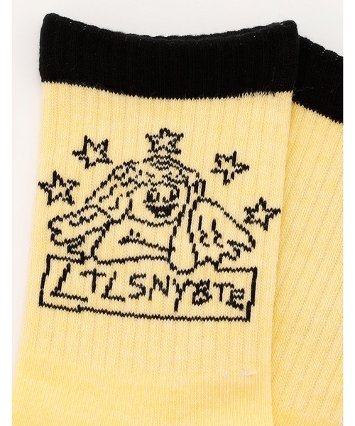 Little sunny bite（リトルサニーバイト）の「angel socks（ソックス/靴下・レディース・ホワイト/ブラック/イエロー・SMALL/MEDIUM）」の13枚目の写真