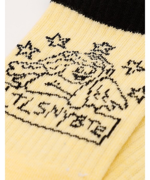 Little sunny bite（リトルサニーバイト）の「angel socks（ソックス/靴下・レディース・ホワイト/ブラック/イエロー・SMALL/MEDIUM）」の15枚目の写真