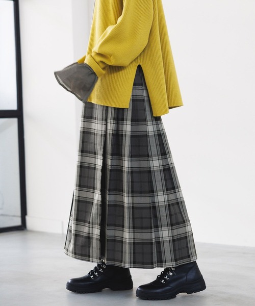 LEPSIM（レプシィム）の「チェックプリーツスカート　971231（スカート・レディース・レッド/ネイビー/ブラック・FREE）」の5枚目の写真