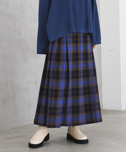 LEPSIM（レプシィム）の「チェックプリーツスカート　971231（スカート・レディース・レッド/ネイビー/ブラック・FREE）」の11枚目の写真