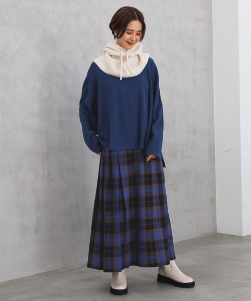 LEPSIM（レプシィム）の「チェックプリーツスカート　971231（スカート・レディース・レッド/ネイビー/ブラック・FREE）」の12枚目の写真