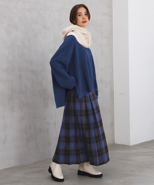 LEPSIM（レプシィム）の「チェックプリーツスカート　971231（スカート・レディース・レッド/ネイビー/ブラック・FREE）」の13枚目の写真