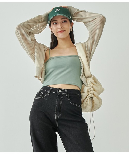 ANAP（アナップ）の「ナイロン キルティングサイドドロストショルダーバッグ（ショルダーバッグ・レディース・ブラック/カーキ/アイボリー・FREE）」の9枚目の写真