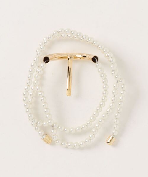 Kana（カナ）の「メタル ヘアカフ付き パール ワイヤー ポニー 結婚式 お呼ばれ オケージョン（ヘアピン・レディース・ゴールド・フリー）」の10枚目の写真