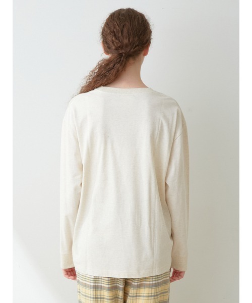 gelato pique（ジェラートピケ）の「【UNISEX】ワンポイントロゴロングTシャツ（Tシャツ/カットソー・レディース・オートミール/イエロー・S-M/M-L）」の15枚目の写真