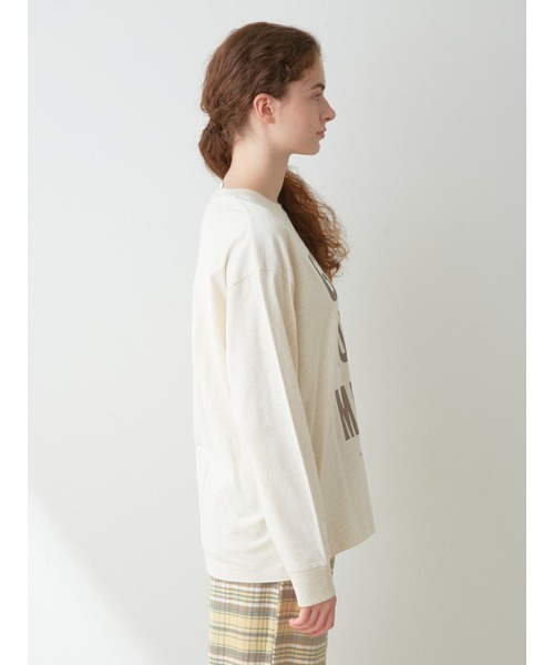 gelato pique（ジェラートピケ）の「【UNISEX】ワンポイントロゴロングTシャツ（Tシャツ/カットソー・レディース・オートミール/イエロー・S-M/M-L）」の16枚目の写真
