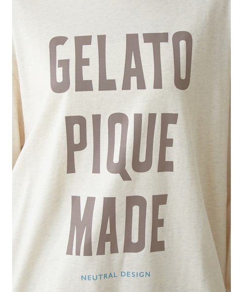 gelato pique（ジェラートピケ）の「【UNISEX】ワンポイントロゴロングTシャツ（Tシャツ/カットソー・レディース・オートミール/イエロー・S-M/M-L）」の18枚目の写真
