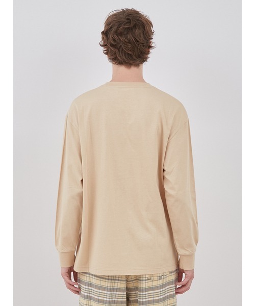 gelato pique（ジェラートピケ）の「【UNISEX】ワンポイントロゴロングTシャツ（Tシャツ/カットソー・レディース・オートミール/イエロー・S-M/M-L）」の4枚目の写真