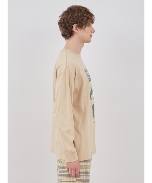 gelato pique（ジェラートピケ）の「【UNISEX】ワンポイントロゴロングTシャツ（Tシャツ/カットソー・レディース・オートミール/イエロー・S-M/M-L）」の5枚目の写真