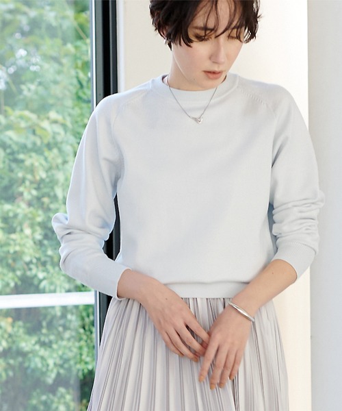 UR'S（ユアーズ）の「ｽｳｪｯﾄﾗｲｸｸﾛｯﾌﾟﾄﾞﾆｯﾄ（ニット/セーター・レディース・ピンク/イエロー/ネイビー/ブルー系その他/オフホワイト・L/M/S）」の4枚目の写真