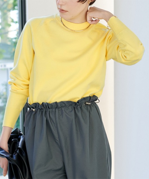 UR'S（ユアーズ）の「ｽｳｪｯﾄﾗｲｸｸﾛｯﾌﾟﾄﾞﾆｯﾄ（ニット/セーター・レディース・ピンク/イエロー/ネイビー/ブルー系その他/オフホワイト・L/M/S）」の11枚目の写真