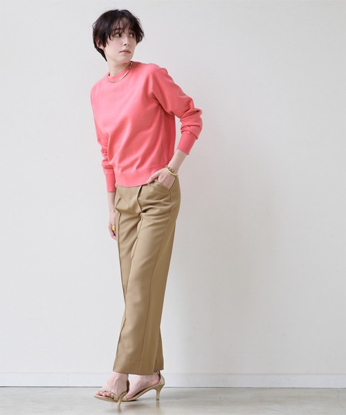 UR'S（ユアーズ）の「ｽｳｪｯﾄﾗｲｸｸﾛｯﾌﾟﾄﾞﾆｯﾄ（ニット/セーター・レディース・ピンク/イエロー/ネイビー/ブルー系その他/オフホワイト・L/M/S）」の12枚目の写真