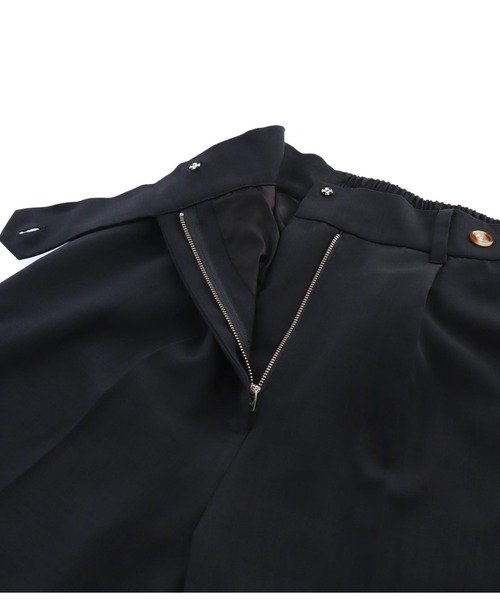 Settimissimo（セッティミッシモ）の「ロールアップ ブロード ワイドパンツ（その他パンツ・レディース・モカ/スミクロ・M）」の4枚目の写真