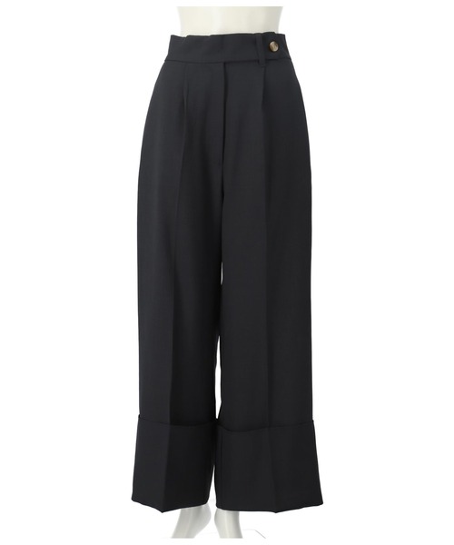 Settimissimo（セッティミッシモ）の「ロールアップ ブロード ワイドパンツ（その他パンツ・レディース・モカ/スミクロ・M）」の7枚目の写真