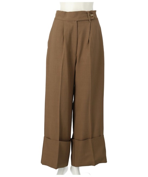 Settimissimo（セッティミッシモ）の「ロールアップ ブロード ワイドパンツ（その他パンツ・レディース・モカ/スミクロ・M）」の8枚目の写真
