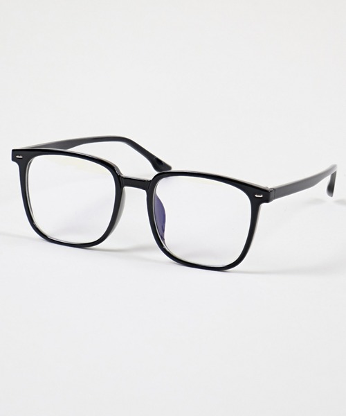 SPINNS（スピンズ）の「トレンド/韓国っぽアイテム☆ウェリントン 伊達メガネ クリアレンズ 黒縁（メガネ・レディース・ブラック・ONESIZE）」の2枚目の写真