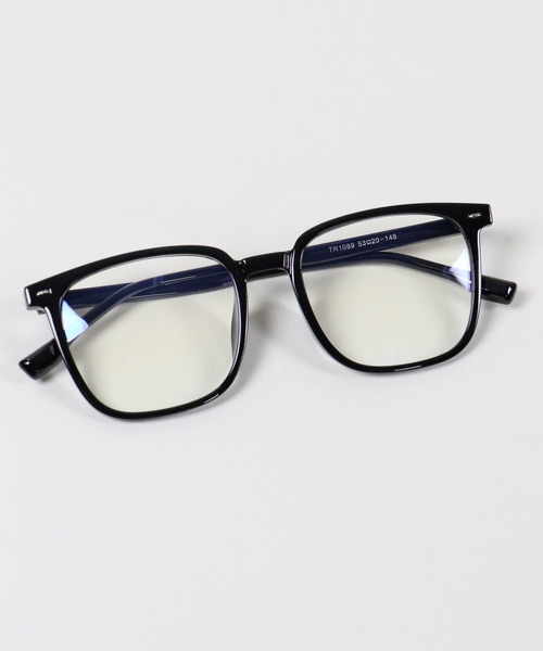 SPINNS（スピンズ）の「トレンド/韓国っぽアイテム☆ウェリントン 伊達メガネ クリアレンズ 黒縁（メガネ・レディース・ブラック・ONESIZE）」の5枚目の写真