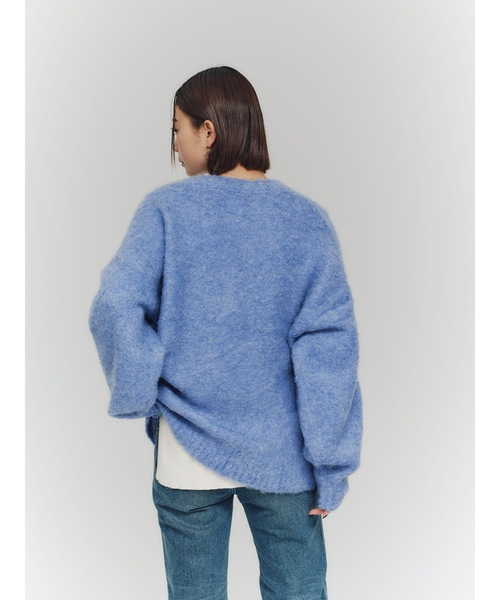 Vicente（ヴィセンテ）の「V Neck knit cardigan（カーディガン/ボレロ・レディース・ブルー・FREE）」の8枚目の写真