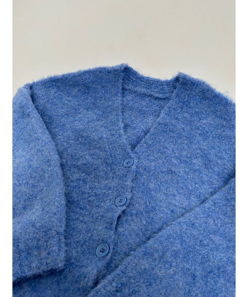 Vicente（ヴィセンテ）の「V Neck knit cardigan（カーディガン/ボレロ・レディース・ブルー・FREE）」の9枚目の写真