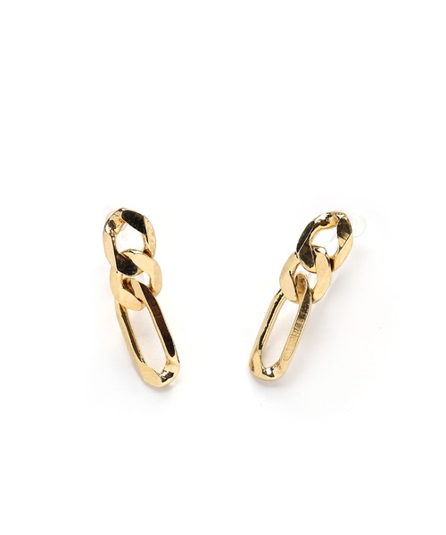colleca la（コレカラ）の「樹脂ノンホール・フィガロチェーンイヤリング（イヤリング・レディース・シルバー/ゴールド・ﾌﾘ-）」の8枚目の写真