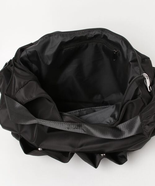 MAISON CLUB（メゾンクラブ）の「【MAISON CLUB】マルチ収納2WAYナイロントート ショルダーバッグ KNF037（ショルダーバッグ・メンズ・グレー/ダークグレー/ブラック・FREE）」の5枚目の写真