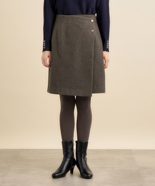 grove(グローブ)の「◆トレンドコーデが楽しめる大人のミニスカート(スカート・レディース・チャコールグレー/ダークブラウン系1・01/02/03/04/05)」の7枚目の写真