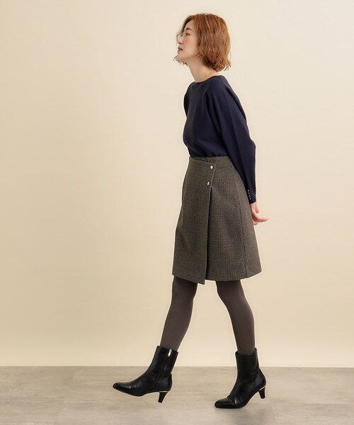 grove(グローブ)の「◆トレンドコーデが楽しめる大人のミニスカート(スカート・レディース・チャコールグレー/ダークブラウン系1・01/02/03/04/05)」の4枚目の写真