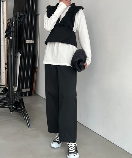 WILLFULLY（ウィルフリー）の「gather frill tops ＆ tuck pants 