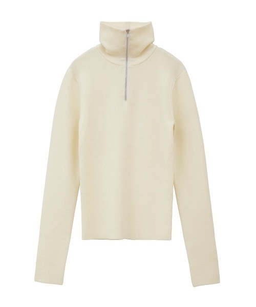 CLANE（クラネ）の「CLANE/クラネ/ZIP TURTLE KNIT TOPS（T