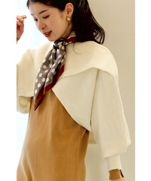 cawaii | スタイルアップな短丈。重ね着用ポワン袖ニットプルオーバートップス(ニット/セーター)
