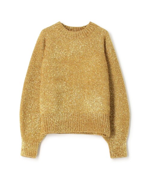 MACPHEE(マカフィー)の「リュレックス クルーネックプルオーバー(ニット/セーター・レディース・ゴールド/シルバー・S)」の1枚目の写真