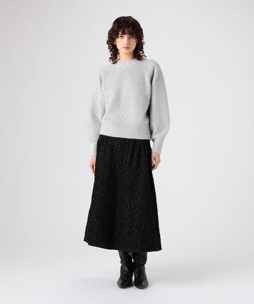 MACPHEE(マカフィー)の「リュレックス クルーネックプルオーバー(ニット/セーター・レディース・ゴールド/シルバー・S)」の3枚目の写真