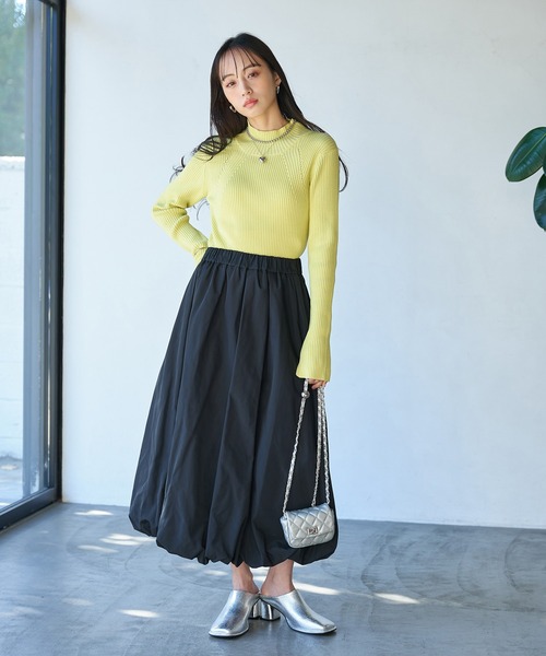 VIS(ビス)の「メモリーツイルバルーンスカート(スカート・レディース・ブラック/グレー系その他/ホワイト系その他5・FREE)」の13枚目の写真